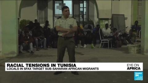 Local residents attack sub-Saharan African migrants in Tunisia's Sfax