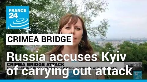 Russia accuses Ukraine of carrying out Crimea bridge attack