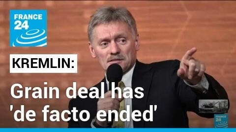 Kremlin says Black Sea grain deal has 'de facto ended'
