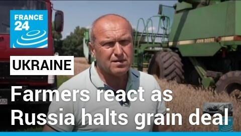 Ukraine’s farmers on edge as Russia halts grain deal