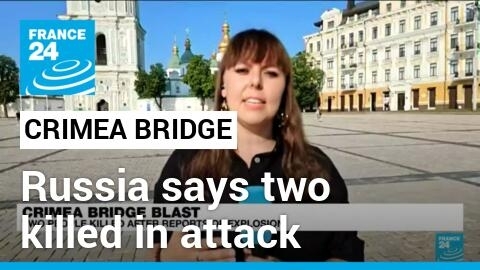 Russia says two killed in attack on Crimea bridge