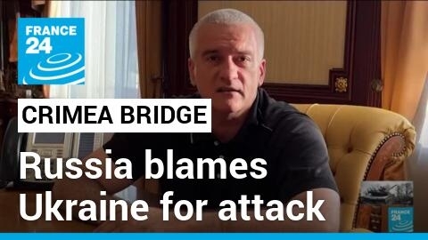 Russia blames Ukraine for attack on key Crimea military supply bridge that kills 2