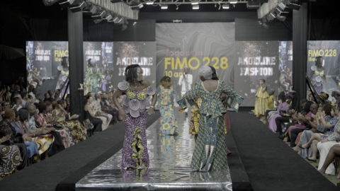 Togo's tenth international fashion festival celebrates street sweepers of Lomé
